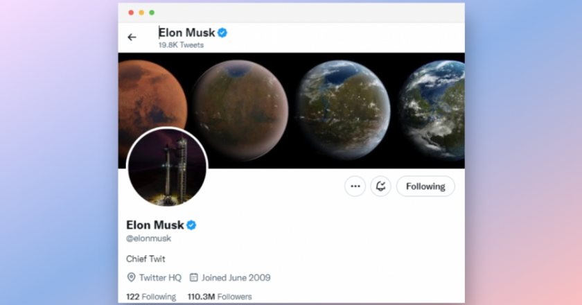 Elon Musk the New Owner of Twitter, Twitter Bio Reads “Chief Twit”